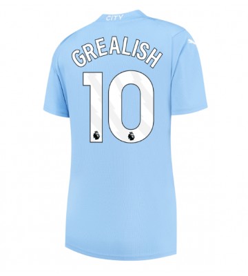Maillot de foot Manchester City Jack Grealish #10 Domicile Femmes 2023-24 Manches Courte